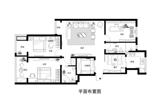 现代三居装修效果图欣赏